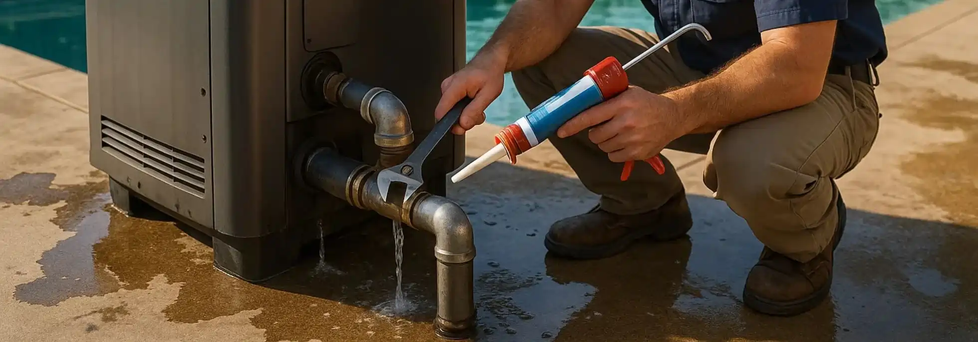  Pool Heater Leak Repair - HVAC Delaware